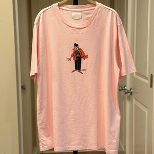 Aime Leon Dore Light Pink Short Sleeve Tee with Graphic